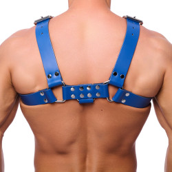 The Red Harness Harnais en cuir Buckle Bleu